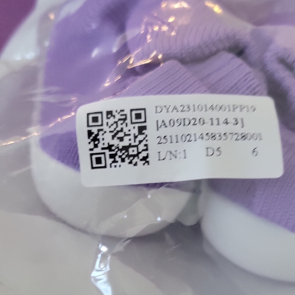 Purple Floral Baby Booties - Picture 2 of 9